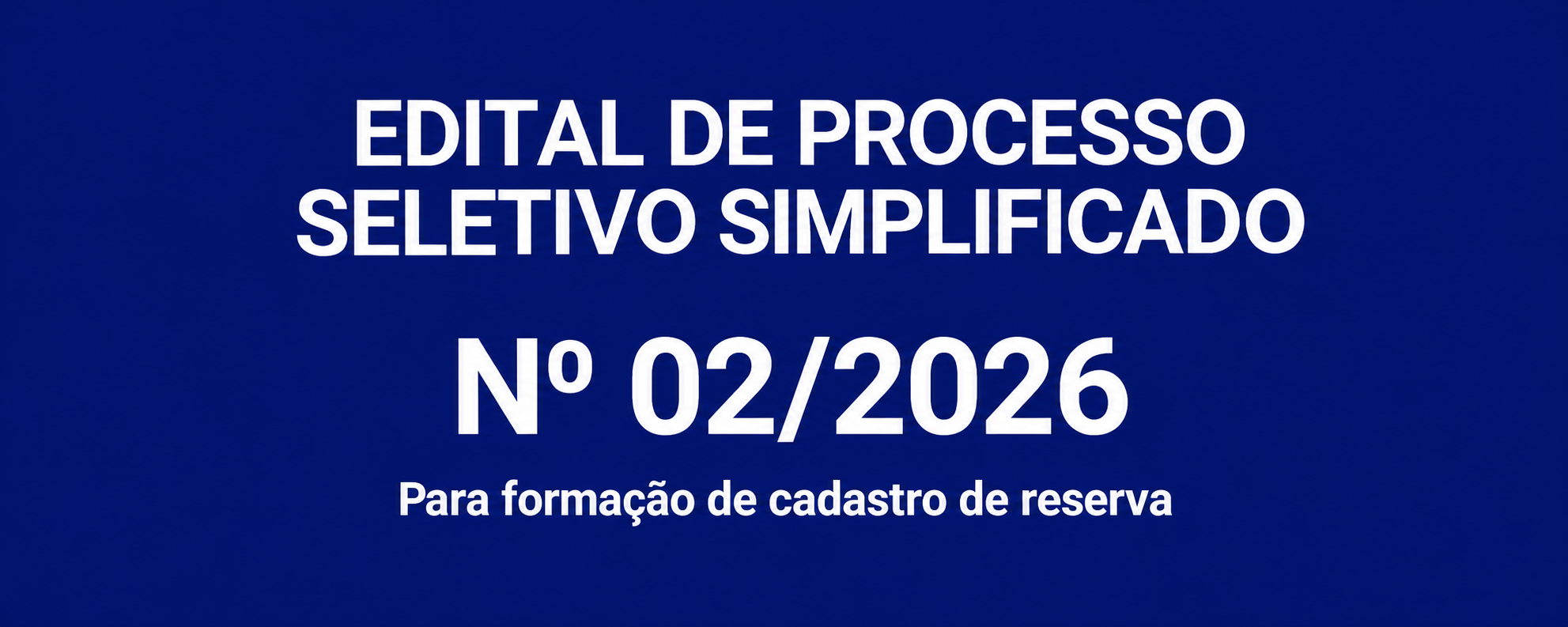 Edital de Processo Seletivo Simplificado