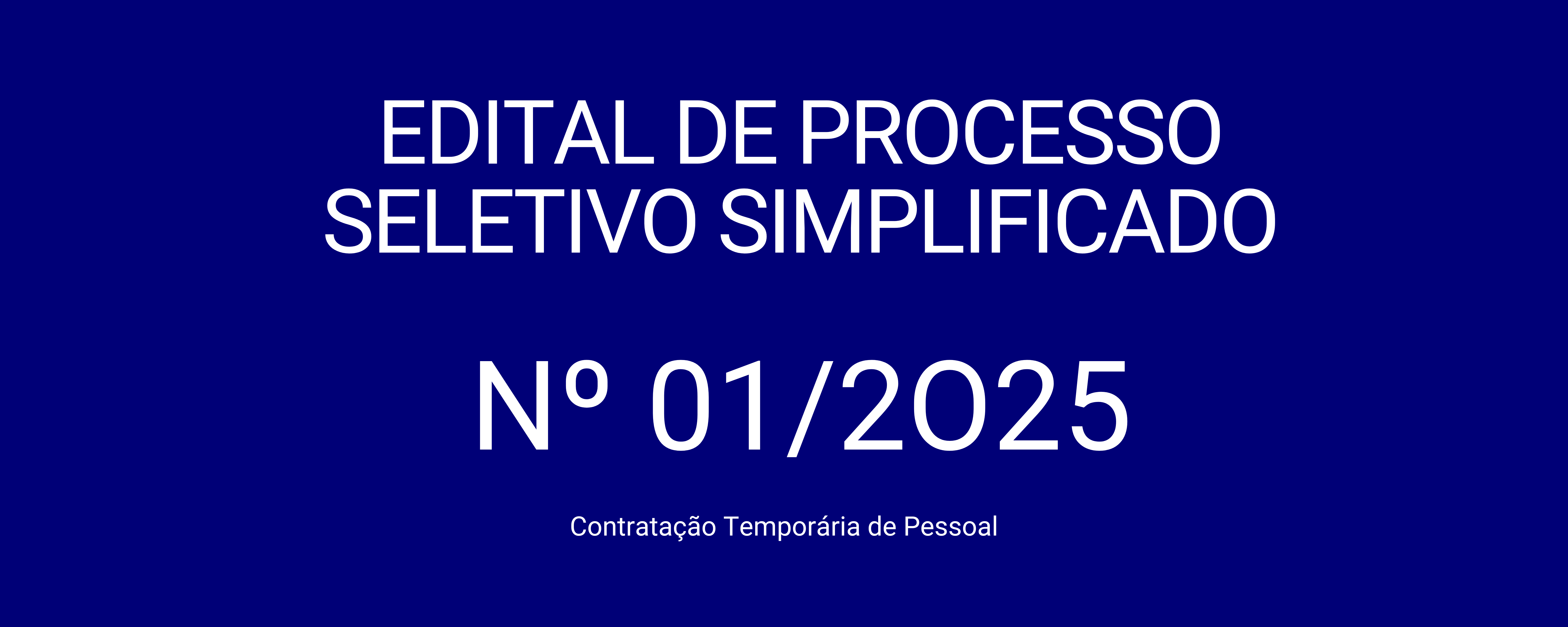 Edital de Processo Seletivo Simplificado